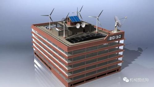 數據通信大廈模型3D圖紙 基于SolidWorks的網絡信息技術設計探索